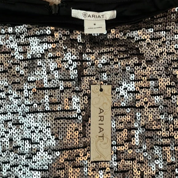 NWT Ariat Glisten Ombré Sequin Maxi Skirt - Picture 4 of 9